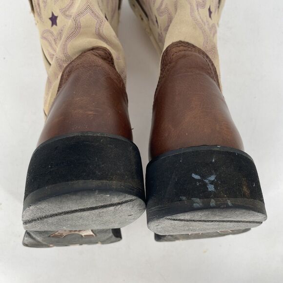 Ariat Fatbaby Western Cowboy Boots Brown Leather Women's Size 9 - Picture 7 of 10